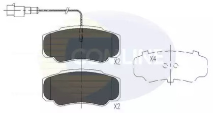 Комплект тормозных колодок COMLINE CBP16032