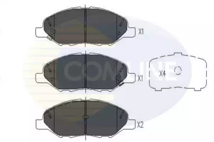 Комплект тормозных колодок COMLINE CBP36044