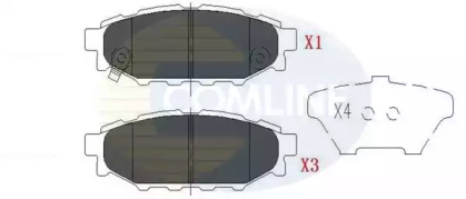 Комплект тормозных колодок COMLINE CBP36052