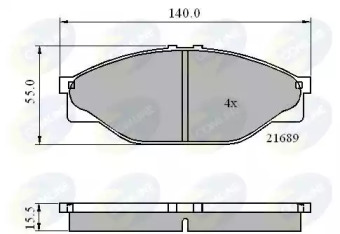 Комплект тормозных колодок COMLINE CBP0440