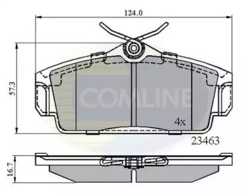 Комплект тормозных колодок COMLINE CBP0740