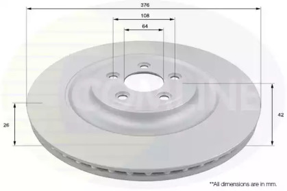 Тормозной диск COMLINE ADC1257V