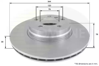 Тормозной диск COMLINE ADC1322V