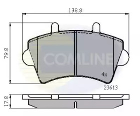 Комплект тормозных колодок COMLINE CBP01035