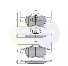 Комплект тормозных колодок COMLINE CBP01115