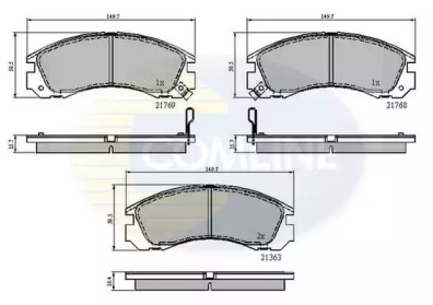 Комплект тормозных колодок COMLINE CBP3234