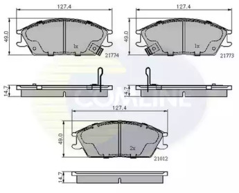 Комплект тормозных колодок COMLINE CBP3253