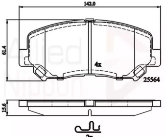 Комплект тормозных колодок COMLINE ADB32252