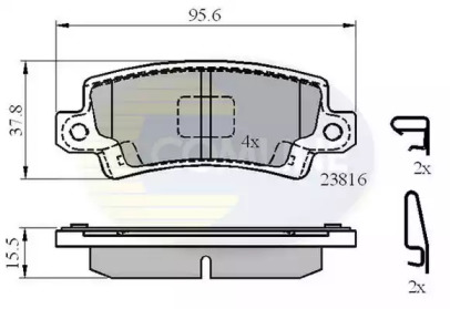 Комплект тормозных колодок COMLINE CBP3942