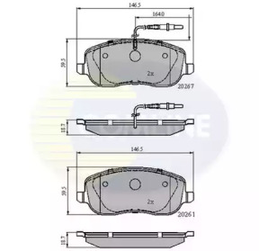 Комплект тормозных колодок COMLINE CBP11158