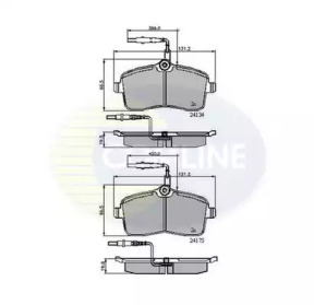 Комплект тормозных колодок COMLINE CBP11250