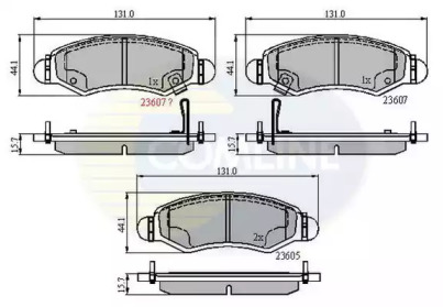 Комплект тормозных колодок COMLINE CBP31297