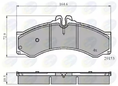 Комплект тормозных колодок COMLINE CBP0271