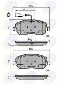 Комплект тормозных колодок COMLINE CBP11747