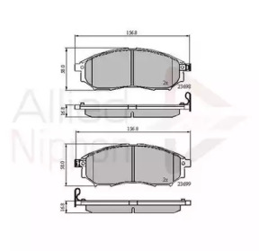 Комплект тормозных колодок COMLINE ADB31524