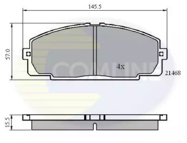 Комплект тормозных колодок COMLINE CBP0459