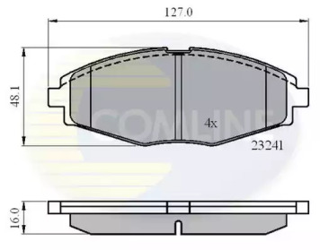 Комплект тормозных колодок COMLINE CBP0486