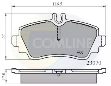 Комплект тормозных колодок COMLINE CBP0748