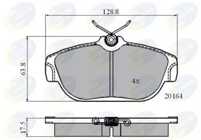 Комплект тормозных колодок COMLINE CBP0590