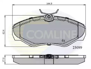 Комплект тормозных колодок COMLINE CBP01127