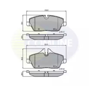 Комплект тормозных колодок COMLINE CBP01531