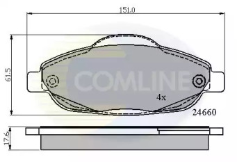 Комплект тормозных колодок COMLINE CBP01765