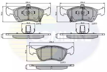 Комплект тормозных колодок COMLINE CBP3450