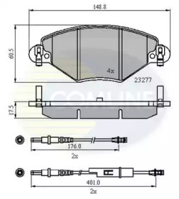 Комплект тормозных колодок COMLINE CBP21120