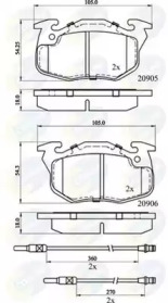 Комплект тормозных колодок COMLINE CBP2416