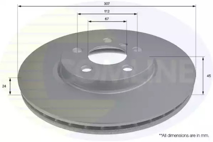 Тормозной диск COMLINE ADC2802V
