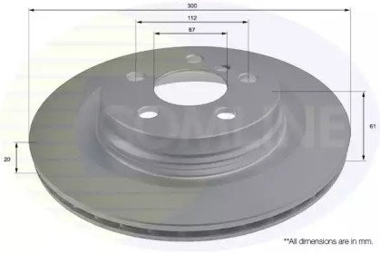 Тормозной диск COMLINE ADC2803V