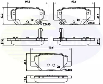 Комплект тормозных колодок COMLINE CBP32323