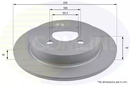 Тормозной диск COMLINE ADC1768