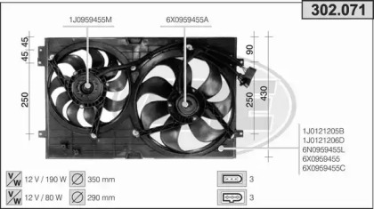 Вентилятор AHE 302.071