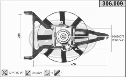 Вентилятор AHE 306.009
