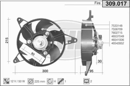 Вентилятор AHE 309.017
