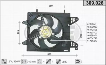 Вентилятор AHE 309.026