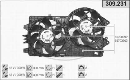 Вентилятор AHE 309.231