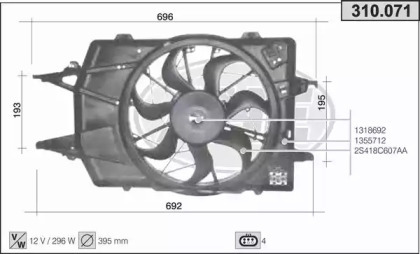 Вентилятор AHE 310.071