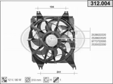 Вентилятор AHE 312.004