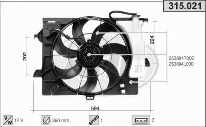 Вентилятор AHE 315.021