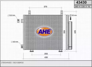 Конденсатор, кондиционер AHE 43430