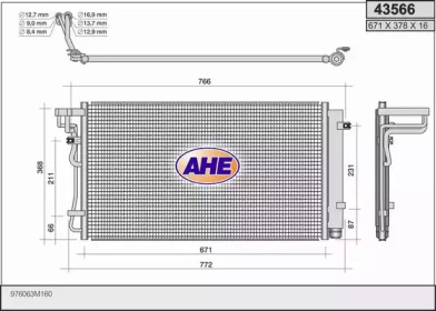 Конденсатор, кондиционер AHE 43566