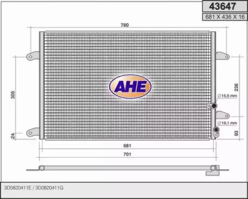 Конденсатор, кондиционер AHE 43647