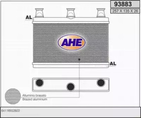 Теплообменник, отопление салона AHE 93883