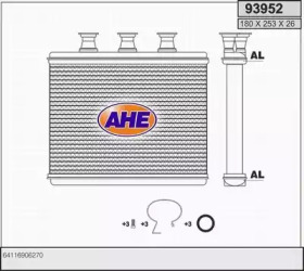 Теплообменник, отопление салона AHE 93952