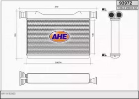 Теплообменник, отопление салона AHE 93972