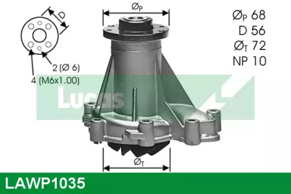 Насос LUCAS ENGINE DRIVE LAWP1035