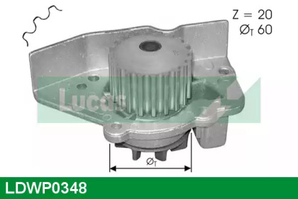 Насос LUCAS ENGINE DRIVE LDWP0348