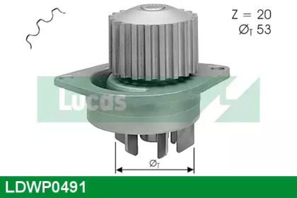 Насос LUCAS ENGINE DRIVE LDWP0491